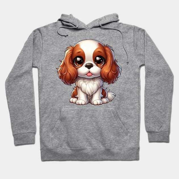 Cute Cavalier King Charles spaniel Hoodie by Dmytro